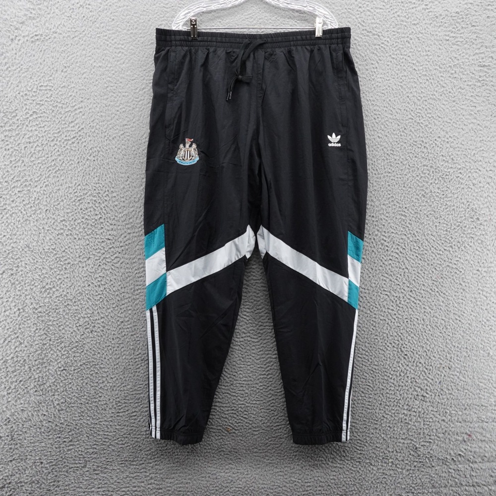 Adidas Newcastle United‎ FC Track Pants Mens XXL Black White Teal NEW